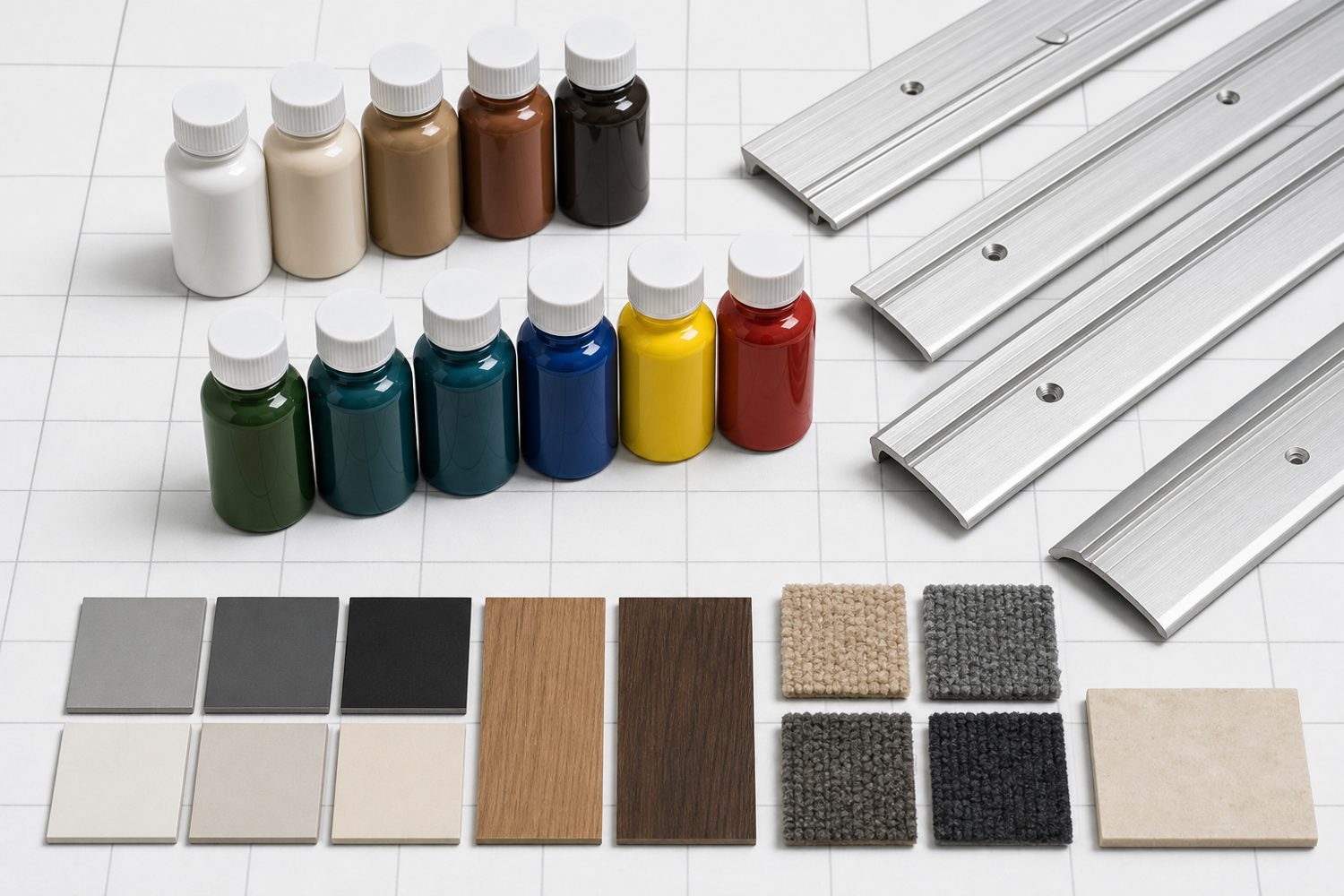 Colorants universels et profilés aluminium